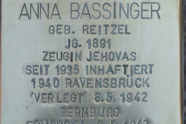 Stolperstein Anna Bassinger