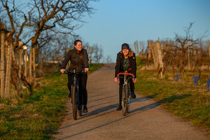 Zwei Fahrradfahrer Zwei Fahrradfahrer