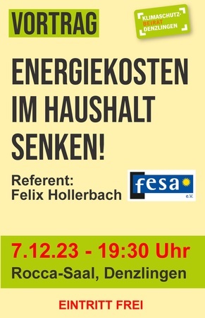 Vortrag Energiekosten senken 7.1.223 Vortrag Energiekosten senken 7.1.223