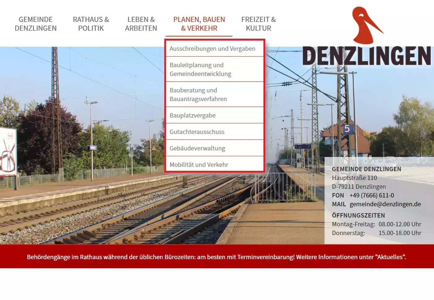 4. Menüpunkt Denzlingen 4. Menüpunkt Denzlingen