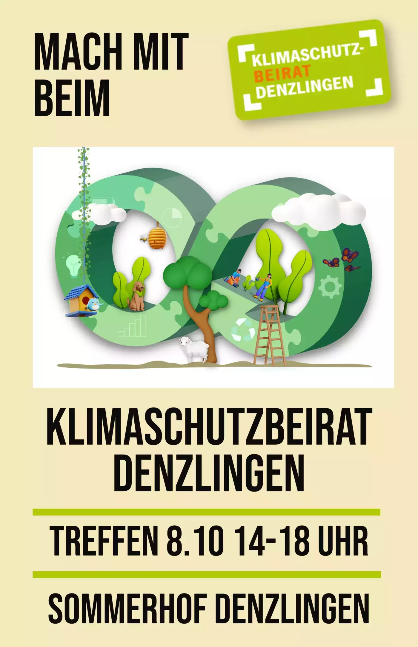 Der Klimaschutzbeirat lädt zum nächsten offenen Treffen im Oktober ein,. Der Klimaschutzbeirat lädt zum nächsten offenen Treffen im Oktober ein,.