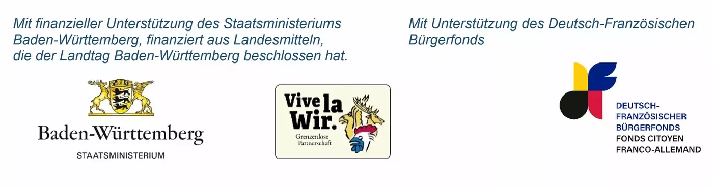 Das Europafest 2024 in Denzlingen wird unterstützt vom Staatsministerium Baden-Württemberg und vom Deutsch-Französischen Bürgerfonds Das Europafest 2024 in Denzlingen wird unterstützt vom Staatsministerium Baden-Württemberg und vom Deutsch-Französischen Bürgerfonds