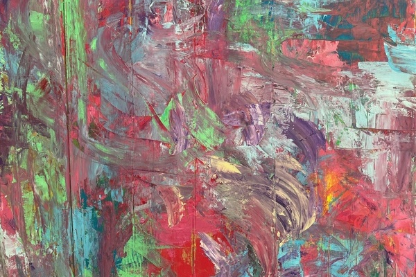 Kunstwerk aus der Ausstellung "Bunt gemacht bunt gedacht" des Kindergartens St. Josef. Foto Gemeinde Denzlingen Kunstwerk aus der Ausstellung "Bunt gemacht bunt gedacht" des Kindergartens St. Josef. Foto Gemeinde Denzlingen