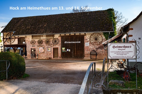Foto Heimethues Denzlingen mit Beschriftung Einladung zum Hock am Heimethues Foto Heimethues Denzlingen mit Beschriftung Einladung zum Hock am Heimethues