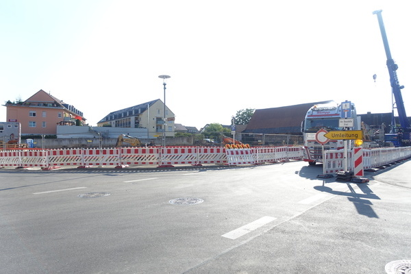 Baustelle Rosenstra&szlig;e/Hauptstra&szlig;e