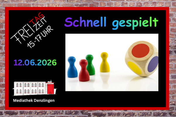Plakat Schnell gespielt am 12.06.2026 in der Mediathek